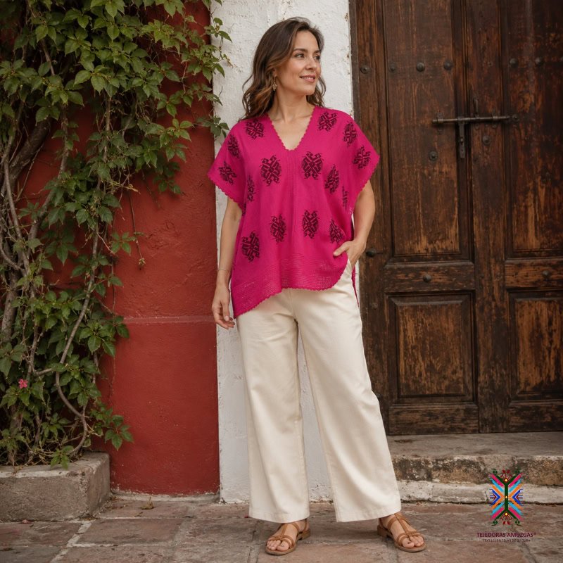 Blusa de cuello V
